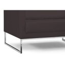 Ver imagem 3 de Poltrona Decorativa Sala de Estar Maia 106cm C34 Corino Marrom - Domi