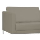 Ver imagem 2 de Poltrona Decorativa Sala de Estar Maia 106cm C19 Corino Bege Escuro - Domi