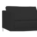 Ver imagem 2 de Poltrona Decorativa Sala de Estar Maia 106cm C05 Corino Preto - Domi