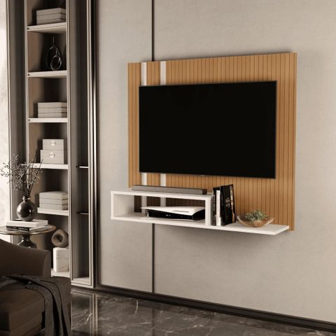 Painel Ática Ripado Off White