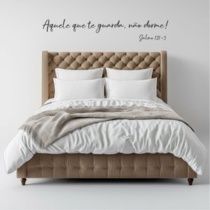 Adesivo de Parede Salmo 121 Aquele que Te Guarda Não Dorme