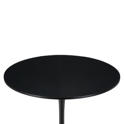 Mesa Saarinen Tulipa Redonda 100cm Tampo Madeira Preta 5 Lugares - 2