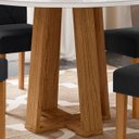Ver imagem 3 de Mesa de Jantar Redonda 4 Lugares 100cm Ella N02 Ypê/Off White - Mpozenato