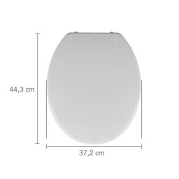 Assento Sanitario Almofadado Oval Branco 1 - Astra - 3