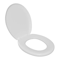Assento Sanitario Almofadado Oval Branco 1 - Astra - 4