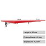 Mesa Dobrável de Parede MDF 60x40cm Suporta Até 40Kg - 2