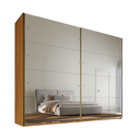 Ver imagem 4 de Guarda Roupa Hanover 02 Portas Flutuantes 100 MDF com 2 Espelhos - Mademarcs