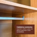 Ver mais imagens de Guarda Roupa Hanover 02 Portas Flutuantes 100 MDF com 2 Espelhos - Mademarcs