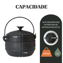 Ver imagem 4 de Caldeirão Bojudo 14x18cm 2l Tampa de Ferro Panela Mineira