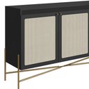 Ver mais imagens de Balcão Aparador Buffet 2 Portas Pé Metal Arlo A10 Nero/dourado - Mpozenato