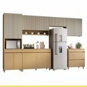 Ver imagem 2 de Cozinha 6 Pçs 12 Pts 5 Gav Nesher Simone Mendes 350cm 100 Mdf