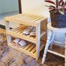 Sapateira Banco Aracaju Pequena 47x53x33 em Madeira de Pinus - NATURAL - 4