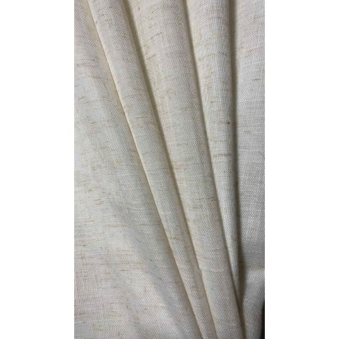 Cortina no Tecido Linho Flamê Linho com Forro Microfibra Branco - 1,35l X 2,20a