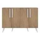 Ver imagem 7 de Aparador Buffet 4 Portas Retrô Viena Multimóveis V3606 Rustic/Branco