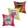Kit 3 Almofadas Divertida Ketchup Mostarda Dormindo Pelúcia 40x40 - 1