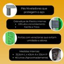 Ver imagem 3 de Roupeiro Aço Montável 4 Portas C/trava Locker Cor da Porta:preta