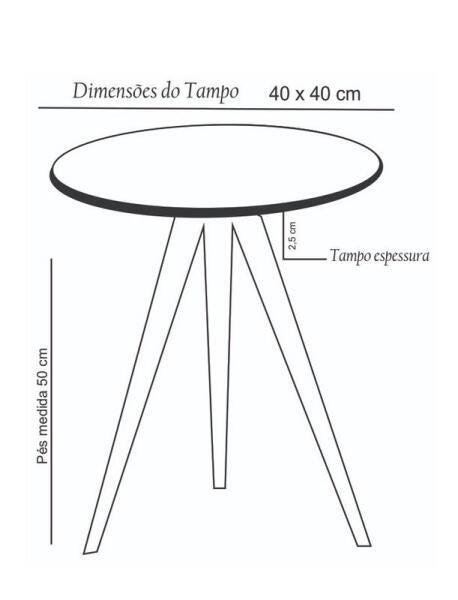 Mesinha Lateral Tripe Decorativa Lc Baixa Fendi - 3