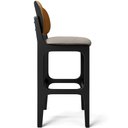 Ver imagem 7 de Kit 6 Banquetas Alta Bar Cozinha Jantar Betta L02 Preto Couríssimo Whisky Linho Bege - Lyam Decor