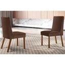 Ver imagem 1 de Cadeira Sala de Jantar Dakota Kit 2 Un Mdf Imbuia Veludo Marrom Rufato