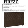 Cabeceira Casal 140 cm Firezz Veludo SL 942 Peer - 3