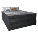 Ver imagem 2 de Cama Box Conjugado Casal com Colchão 138x78x188 Royal Black Gazin Cr35299 Chumbo Escuro