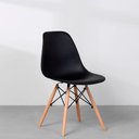 Ver imagem 5 de Conjunto Mesa Square Redonda Branco - 88cm + 2 Cadeiras Eiffel - Preto Abra Cadabra