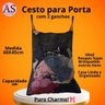 Cesto Organizador de Roupa Suja para Porta de Pendura Artesanal com Ganchos 20kg Anny Shop - 4