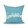 Capa para Almofada Estampada Gratidão Decorativa 2 Unidades 45cm x 45cm + Almofada de Nó Escandinavo - 3