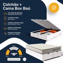 Ver imagem 7 de Cama Box Baú Queen com Colchão de Espuma D45 Double Comfort 158x193x62 cm
