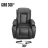 Poltrona Reclinavel Com Função Massagem 8 Pontos Aquecimento Vibração Timer Controle Até 110kg Impor - 5