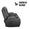 Poltrona Reclinavel Com Função Massagem 8 Pontos Aquecimento Vibração Timer Controle Até 110kg Impor - 8