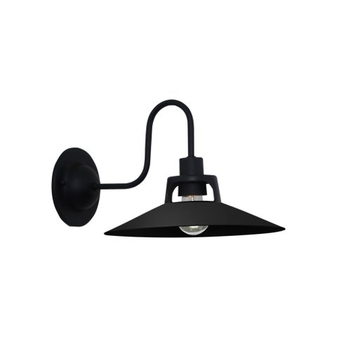 LUMINÁRIA ARANDELA RETRO 1 LAMP E27 PRETO - 3141/AR PT