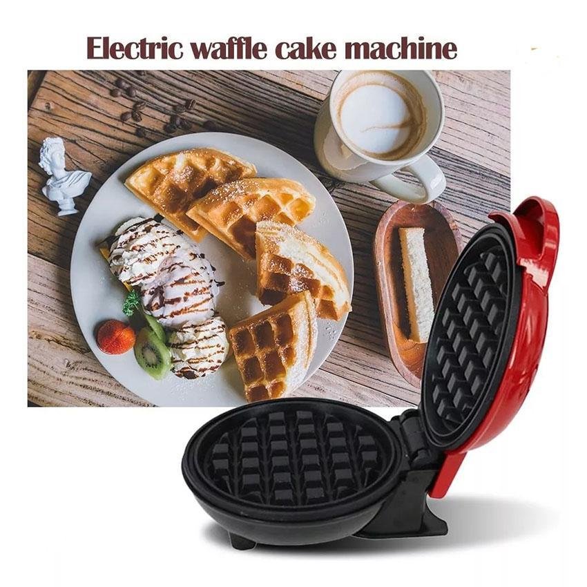 Máquina de Fazer Panqueca Waffle Elétrica 110v - 4