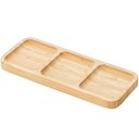 Ver imagem 5 de 8 Petisqueiras Bambu 25x10cm Eventos Bar Restaurantes 3 Divisórias Entradas Aperitivos Plasvale