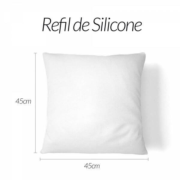 Kit Almofada Vermelha Floral 4 Unidades 45cm x 45cm com Refil de Siline Super Macio - Tecido Jacqaur - 7