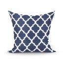 Ver imagem 3 de Kit Capa de Almofada para Sala Azul Estampada Frase Kit 3 Unidades 45cm x 45cm + Almofada Nó Escandi