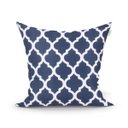 Ver imagem 3 de Kit Capa Almofada Azul Estampada Clássica para Sala 2 Unidades 45cm x 45cm + Almofada de Nó Escandin