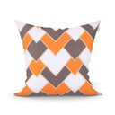 Ver imagem 4 de Capa para Almofada Laranja Estampada Decorativa 4 Unidades 45cm x 45cm com zíper