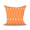 Capa para Almofada Laranja Estampada Decorativa 4 Unidades 45cm x 45cm com zíper - 2