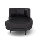Ver mais imagens de Sofá Chaise Lado Direito Downey Sala de Estar Pu Preto G15 - Gran Belo