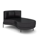 Ver imagem 2 de Sofá Chaise Lado Direito Downey Sala de Estar Pu Preto G15 - Gran Belo