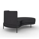 Ver imagem 7 de Sofá Chaise Lado Direito Downey Sala de Estar Pu Preto G15 - Gran Belo