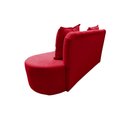Ver imagem 7 de Sofá 3 Lugares Orgânico Curvo Madrid 180cm Suede Vermelho