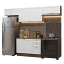 Ver imagem 4 de Armário de Cozinha Completa 280 Cm Vik Madesa 01 Rustic/branco