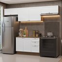 Ver imagem 1 de Armário de Cozinha Completa 280 Cm Vik Madesa 01 Rustic/branco
