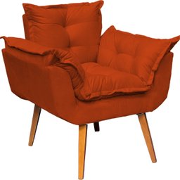 Poltrona Decorativa Reforçada para Sala Alice para Recepção Manicure Escritório Suede - 3