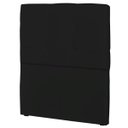 Ver imagem 1 de Cabeceira Solteiro Cama Box 90cm London Corino Preto - JS Móveis