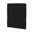 Ver imagem 2 de Cabeceira Solteiro Cama Box 90cm London Corino Preto - JS Móveis