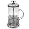 Cafeteira Francesa em Inox Decorada Prensa Chaleira em Vidro Cremeira Bule French Press Luxo 350ml - 2