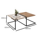 Ver imagem 4 de Mesa de Centro Espelhada e 2 Mesas Laterais Pés Metálicos Estilo Industrial Loft D09 Demolição/